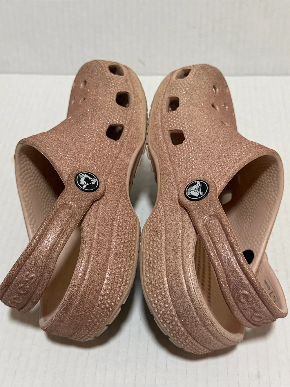 Kids Classic Glitter Crocs Sandals - Kids Juniors Size 1